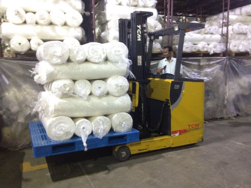 Pallet with four-way fork entry shown during manual and forklift handling